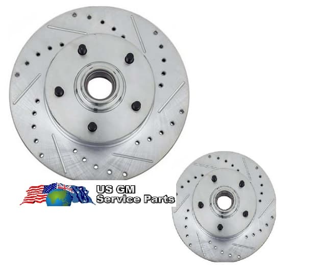 Disc Rotor Kit: 70-78F FRONT Slotted (pr)